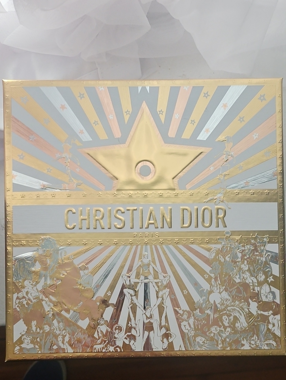 Christian Dior Gold, Rose Gold, Silver Decorative Box